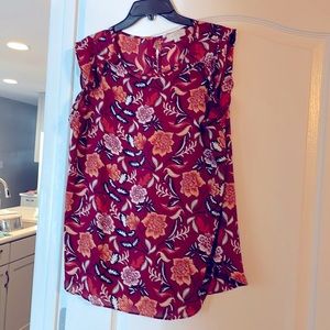 Loft floral shirt. Size L.
